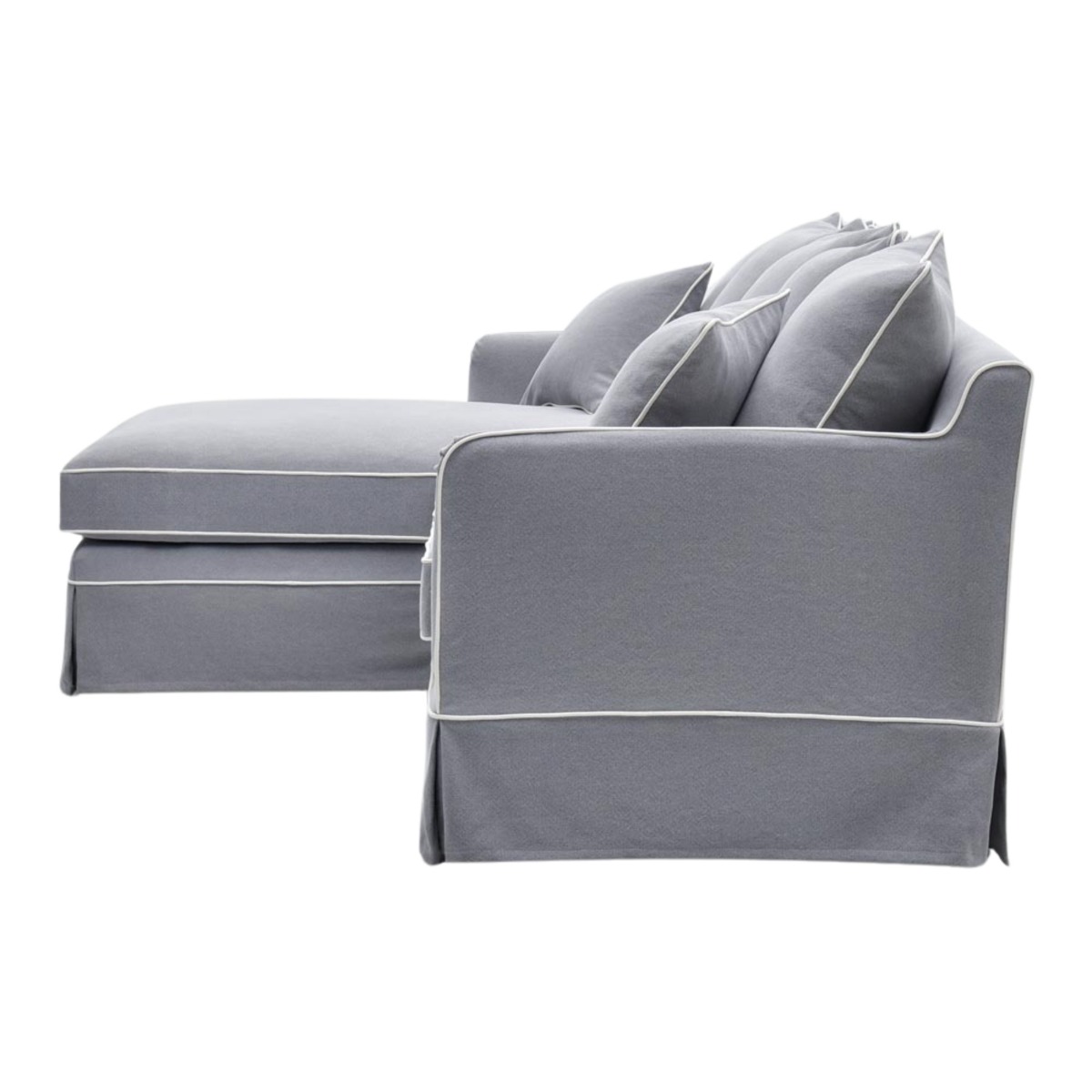 Noosa 3 Seater Left Chaise Sofa Grey, W 259cm D 166cm H 80cm (RRP $4999) - Image 3