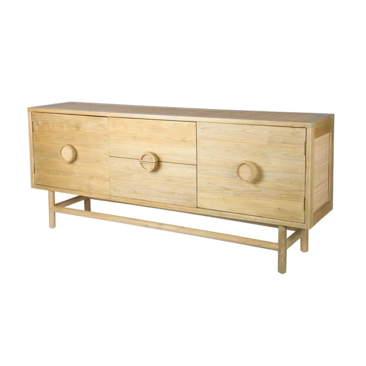 Rondo Sideboard Natural, W 180cm D 44cm H 76cm (RRP $2990) - Image 7