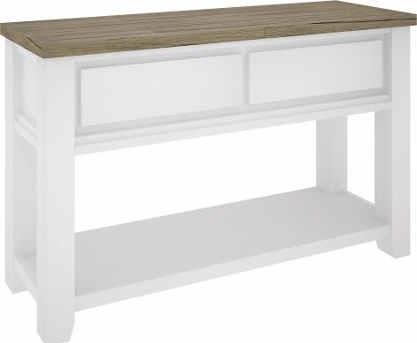 "Jefferson" Hamptons Timber Hall Console Table Two Tone, 130cmL x 38cmD x 78cmH - Image 4