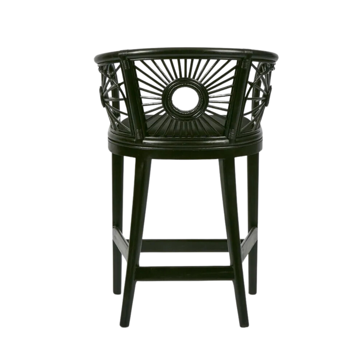 Solstice Counter Stool Black, L 59cm W 57cm H 90cm (RRP $670) - Image 4