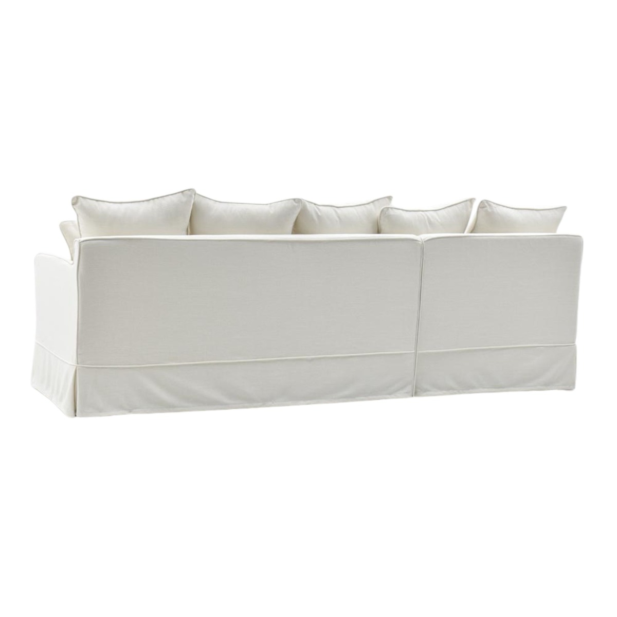 Noosa 3 Seater Left Chaise Sofa Ivory, W 259cm D 166cm H 80cm (RRP $4999) - Image 4