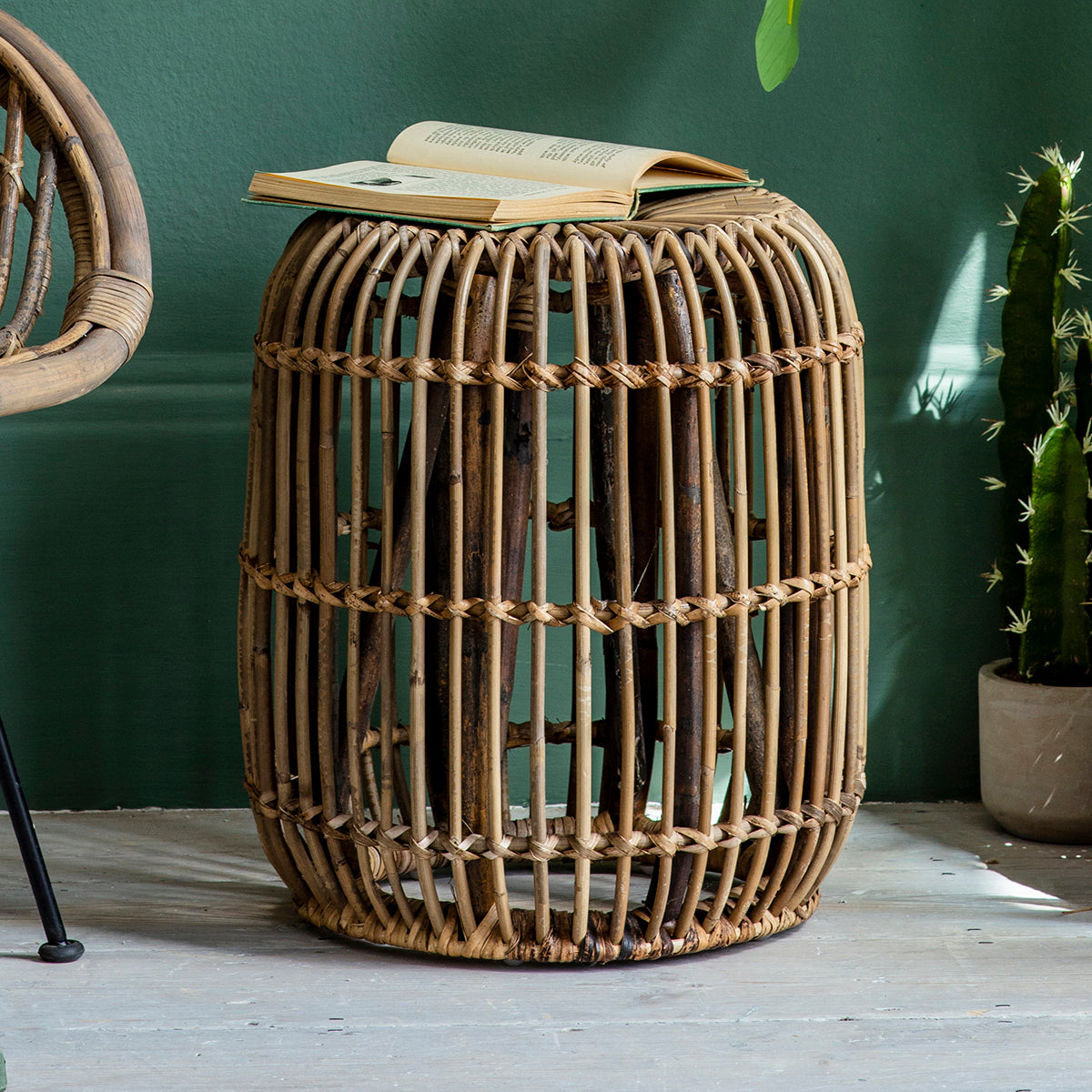 Rafael Side Table Small Natural, W 35cm D 35cm H 45cm (RRP $249) - Image 4