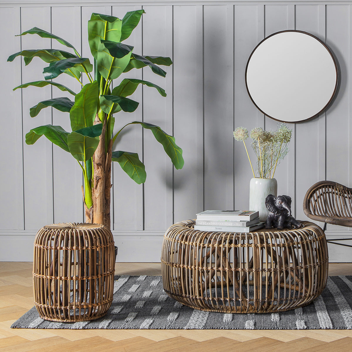 Rafael Side Table Small Natural, W 35cm D 35cm H 45cm (RRP $249) - Image 2