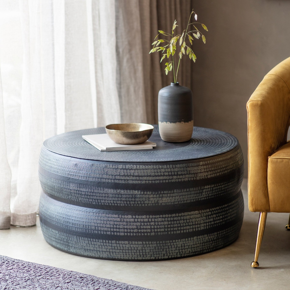 Rai Coffee Table Grey, W 83.5cm D 83.5cm H 40cm (RRP $689) - Image 3