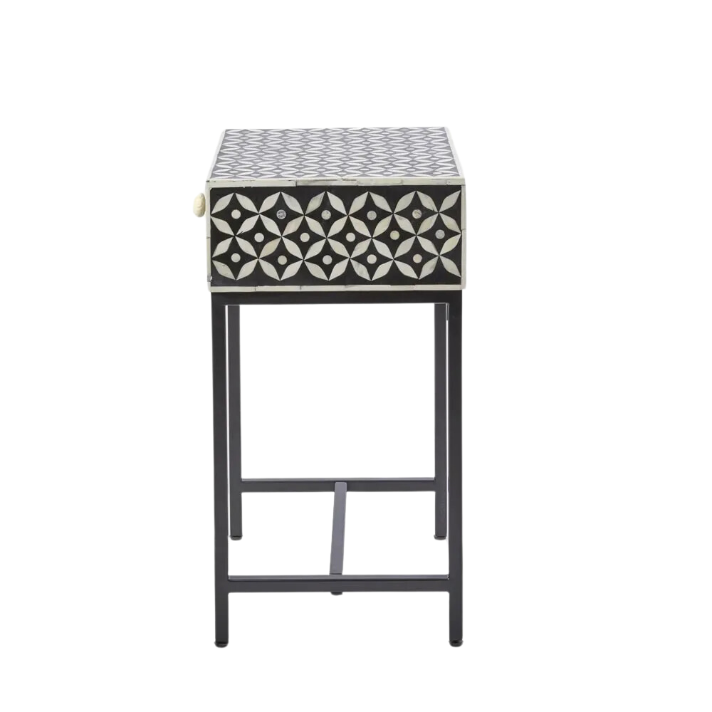Denver Travertine Bedside Natural, L 45.7cm W 45.7cm H 61cm (RRP $999) - Image 2