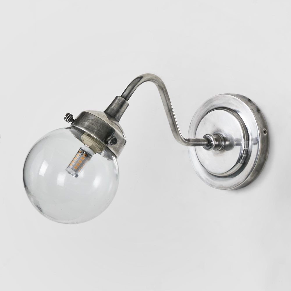 Beacon Outdoor Wall Lamp Antique Silver (RRP $352) - Image 4