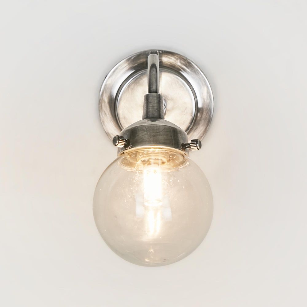 Beacon Outdoor Wall Lamp Antique Silver (RRP $352) - Image 3