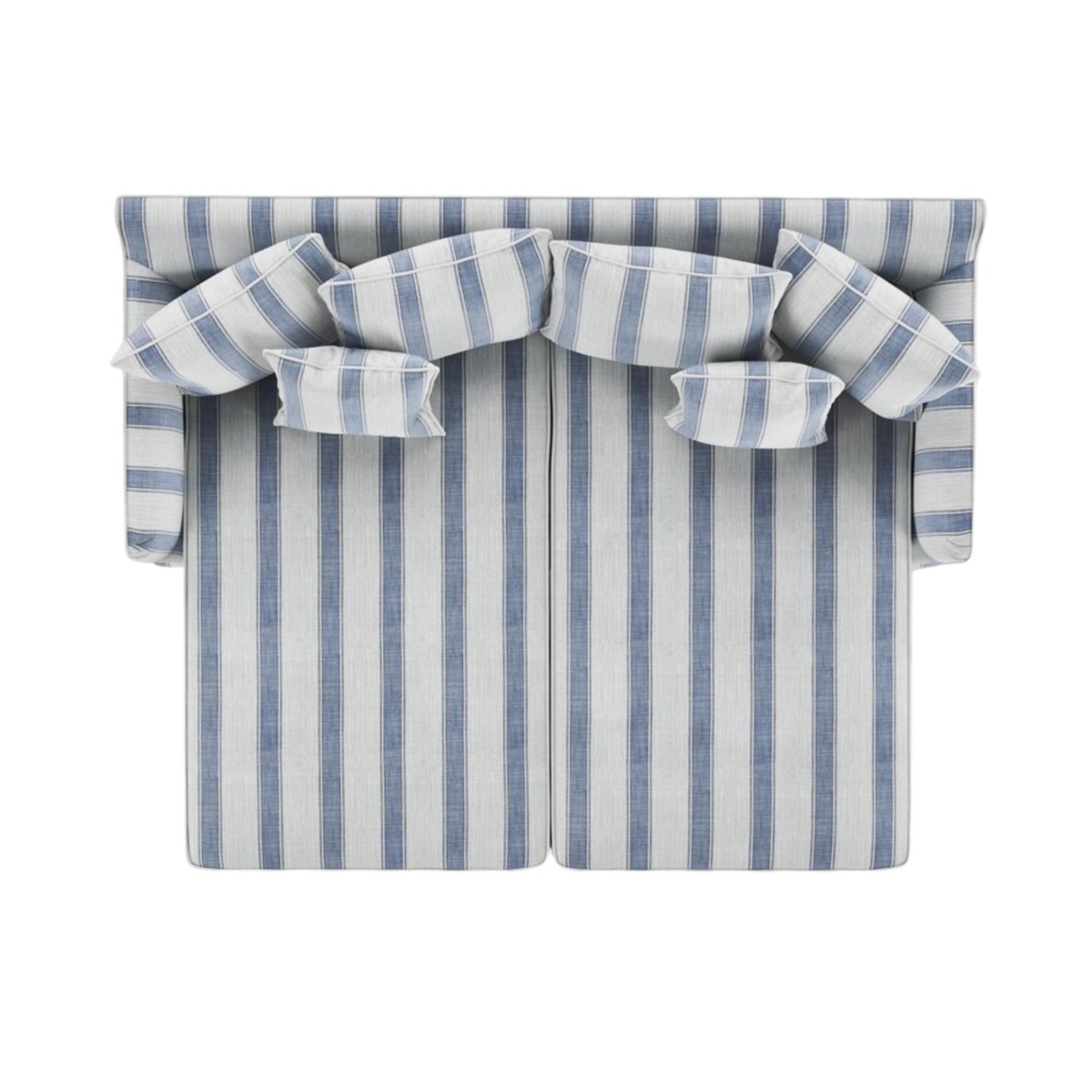 Noosa Double Chaise Daybed Blue Sky Stripe, W 180cm D 170cm H 80cm (RRP $3999) - Image 5