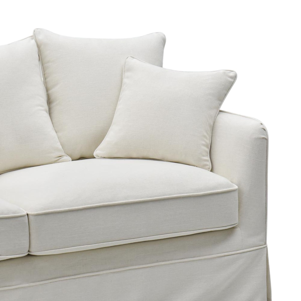 Noosa 3 Seater Right Chaise Sofa Ivory, W 259cm D 166cm H 80cm (RRP $4999) - Image 5