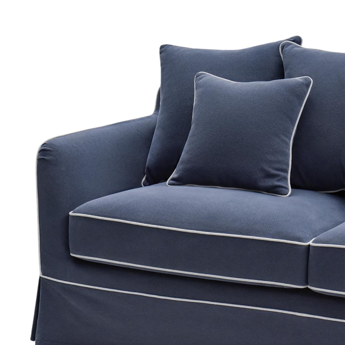 Noosa 3 Seater Right Chaise Sofa Navy, W 259cm D 166cm H 80cm (RRP $4999) - Image 5