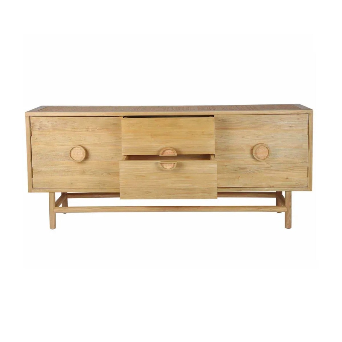 Rondo Sideboard Natural, W 180cm D 44cm H 76cm (RRP $2990) - Image 4