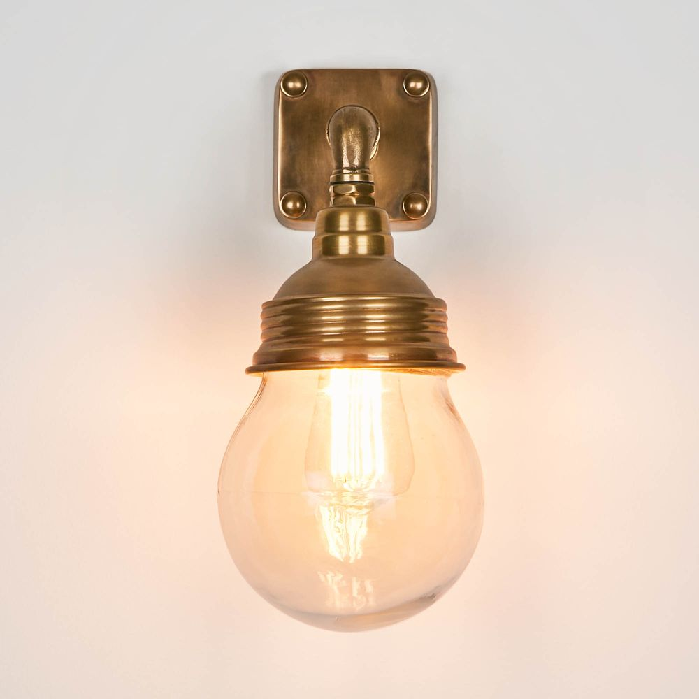 Dover Outdoor Wall Light Antique Brass (RRP $290) - Image 2