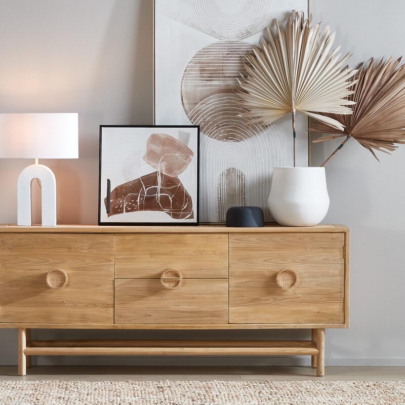 Rondo Sideboard Natural, W 180cm D 44cm H 76cm (RRP $2990) - Image 2
