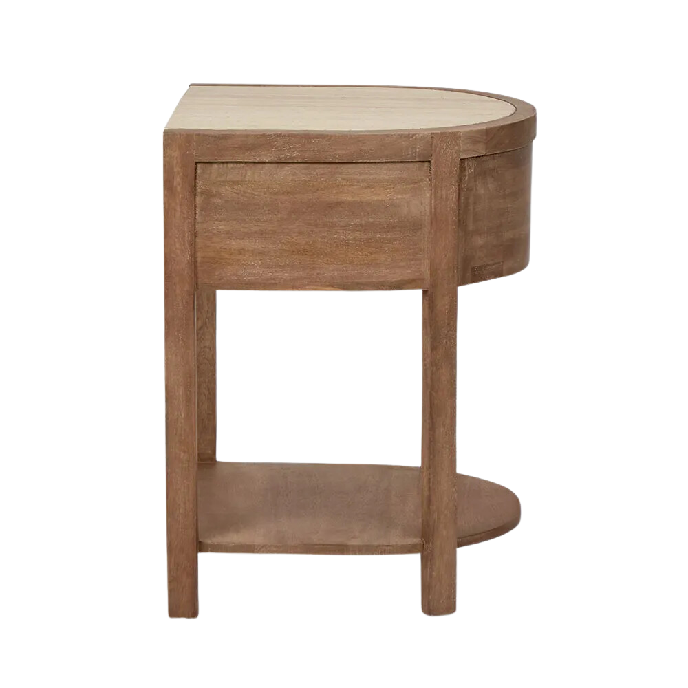 Denver Travertine Bedside Natural, L 45.7cm W 45.7cm H 61cm (RRP $999) - Image 10