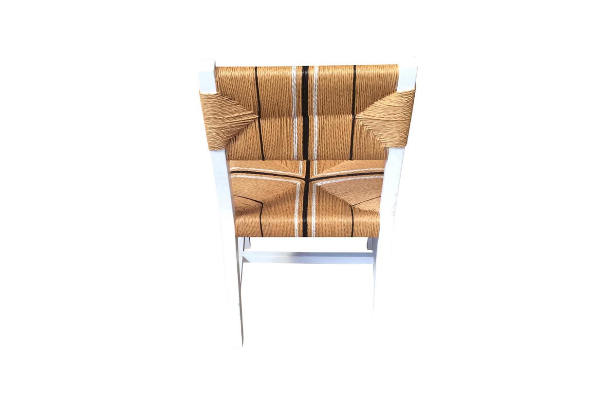 Sabai Woven Dining Chair White, W 49cm x D 56cm x H 88cm - Image 3