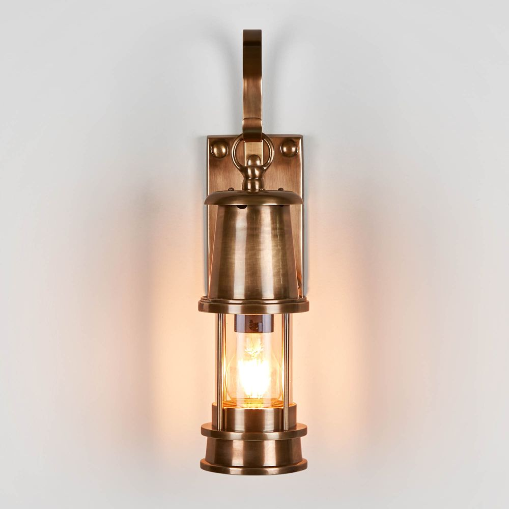 Liberty Outdoor Wall Light Antique Brass (RRP $869) - Image 2