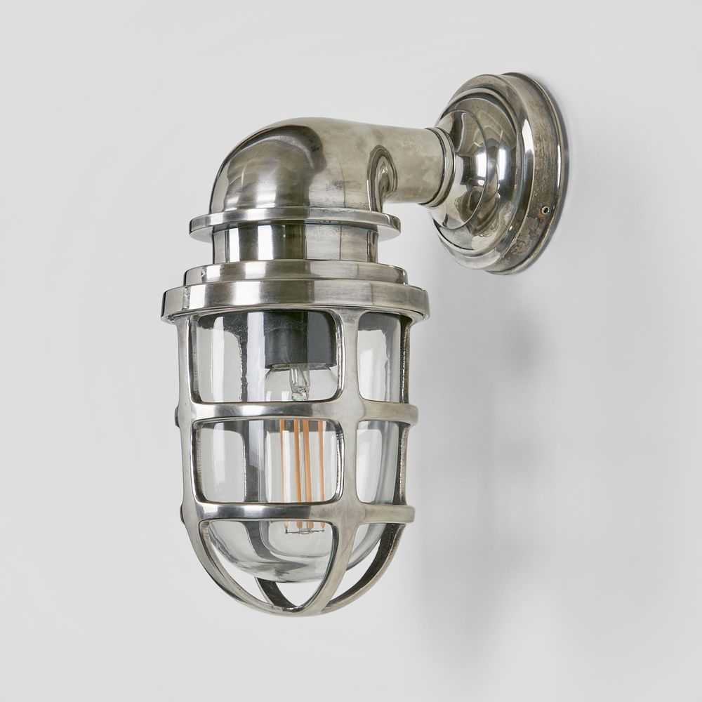 Porto Outdoor Wall Light Antique Silver (RRP $649) - Image 4