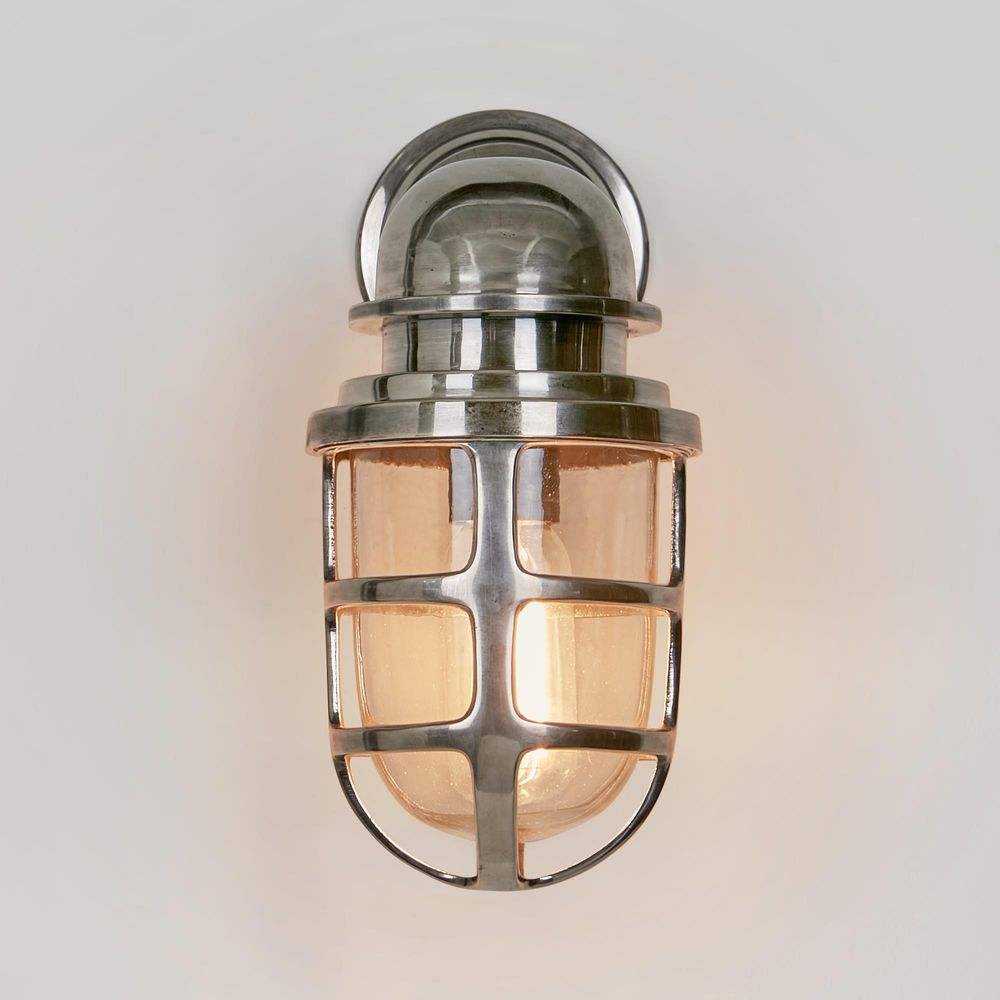 Porto Outdoor Wall Light Antique Silver (RRP $649) - Image 3