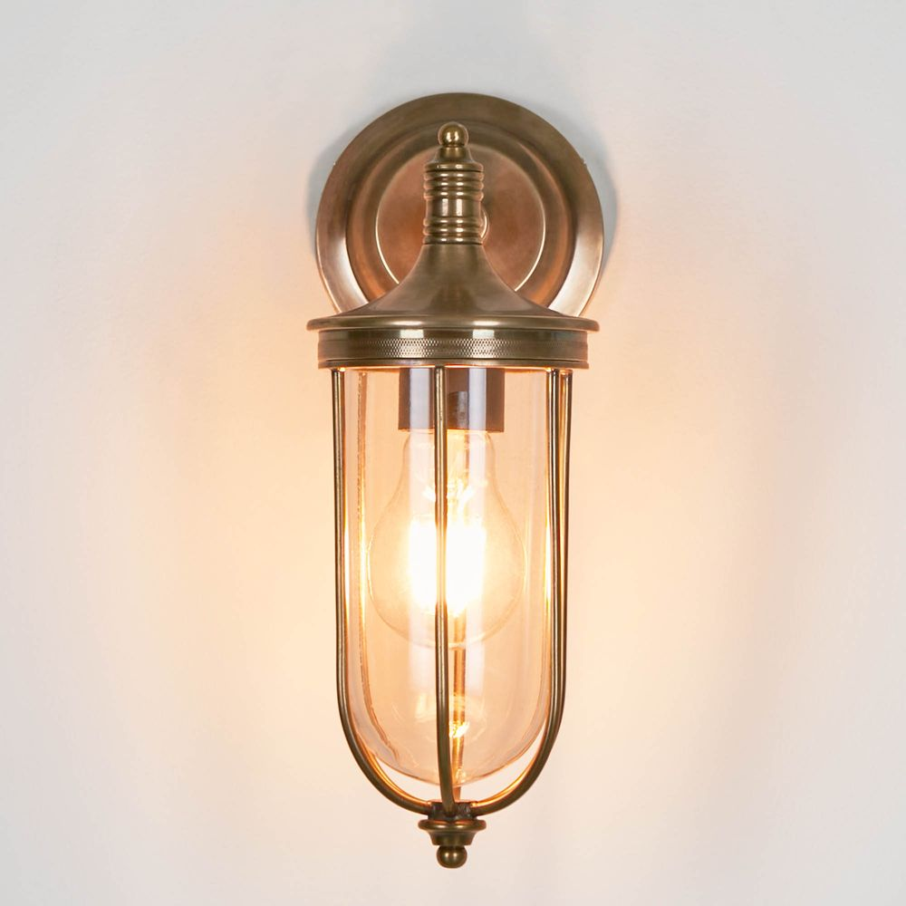 Noosa Outdoor Wall Light Antique Brass (RRP $429) - Image 3