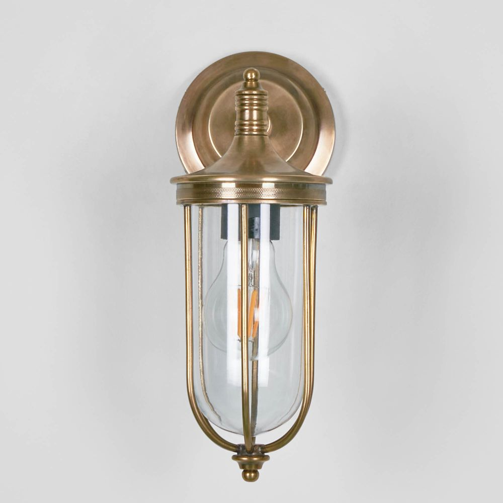 Noosa Outdoor Wall Light Antique Brass (RRP $429) - Image 2