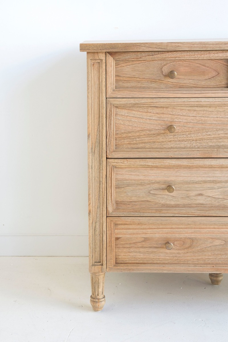 Hamilton Dresser 5 Drawer Weathered Oak, W 100cm x D 47cm x H 92cm (RRP $2499) - Image 7