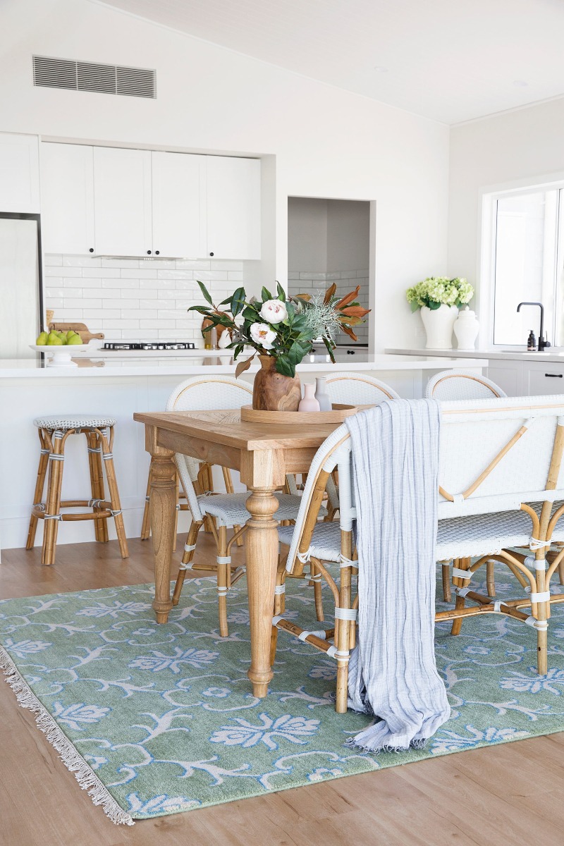 Byron Old Wood Herringbone Dining Table 200cm x 100cm (RRP $2499) - Image 2