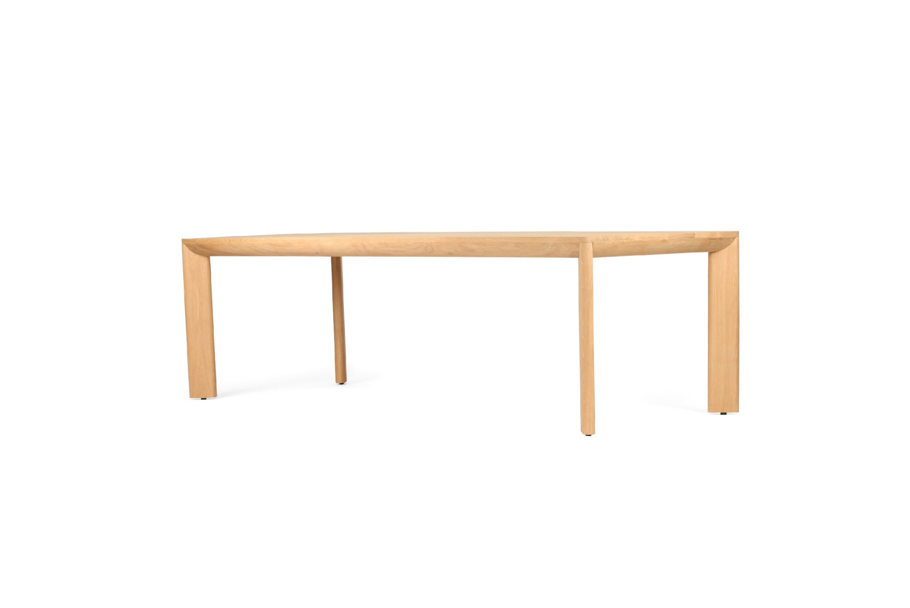 Asher Dining Table Solid Premium American Oak, L 200cm x W 100cm x H 75cm (RRP $3999) - Image 2