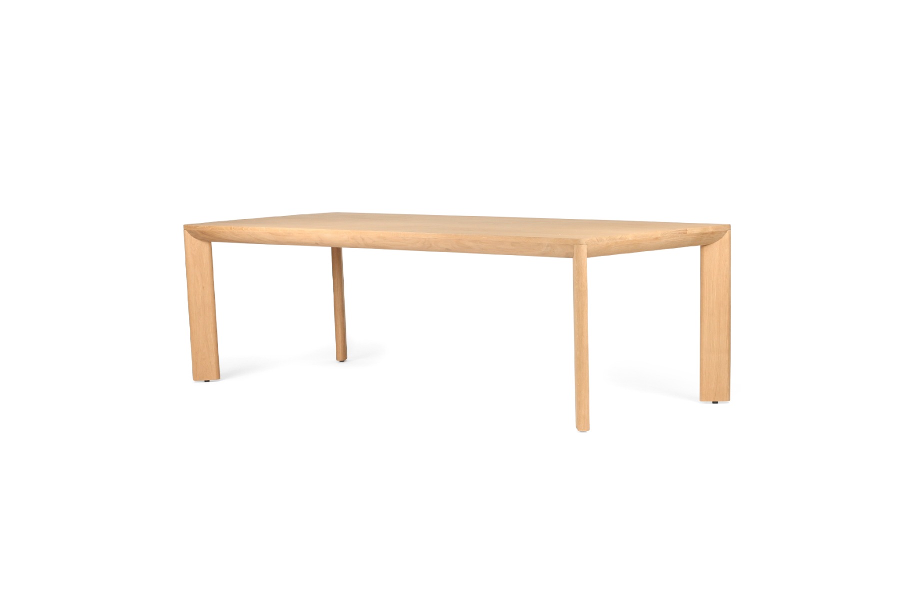 Asher Dining Table Solid Premium American Oak, L 200cm x W 100cm x H 75cm (RRP $3999) - Image 3
