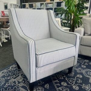 "Amelie" Australian Made Hamptons Style Occasional Armchair, Warwick Montauk Fabric Range (RRP $1699)