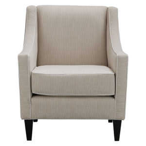 "Amelie" Australian Made Hamptons Style Occasional Armchair, Mello Bay Beige (RRP $1499)