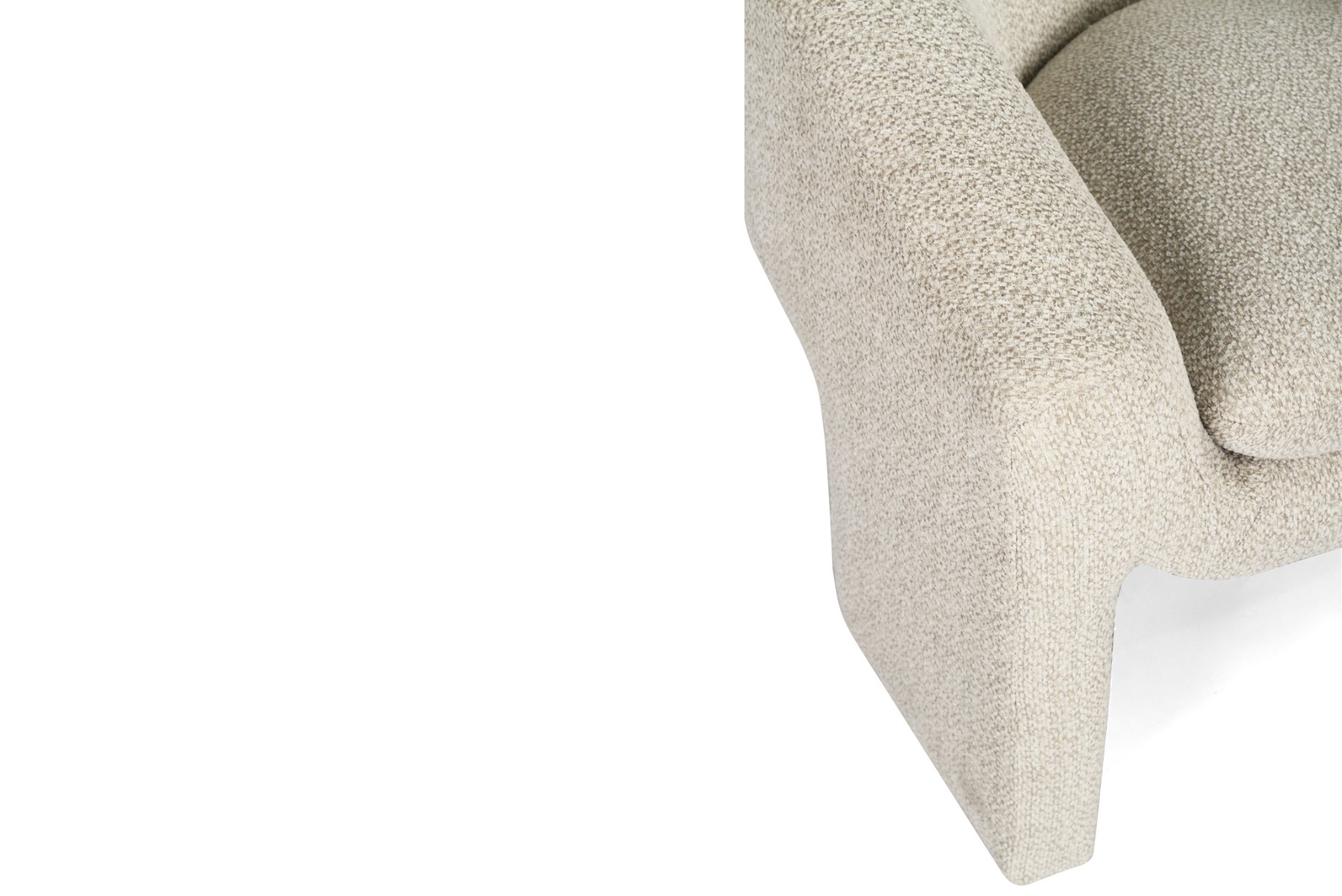 Freja Armchair Ivory, W 78cm x D 79.5cm x H 72cm - Image 9
