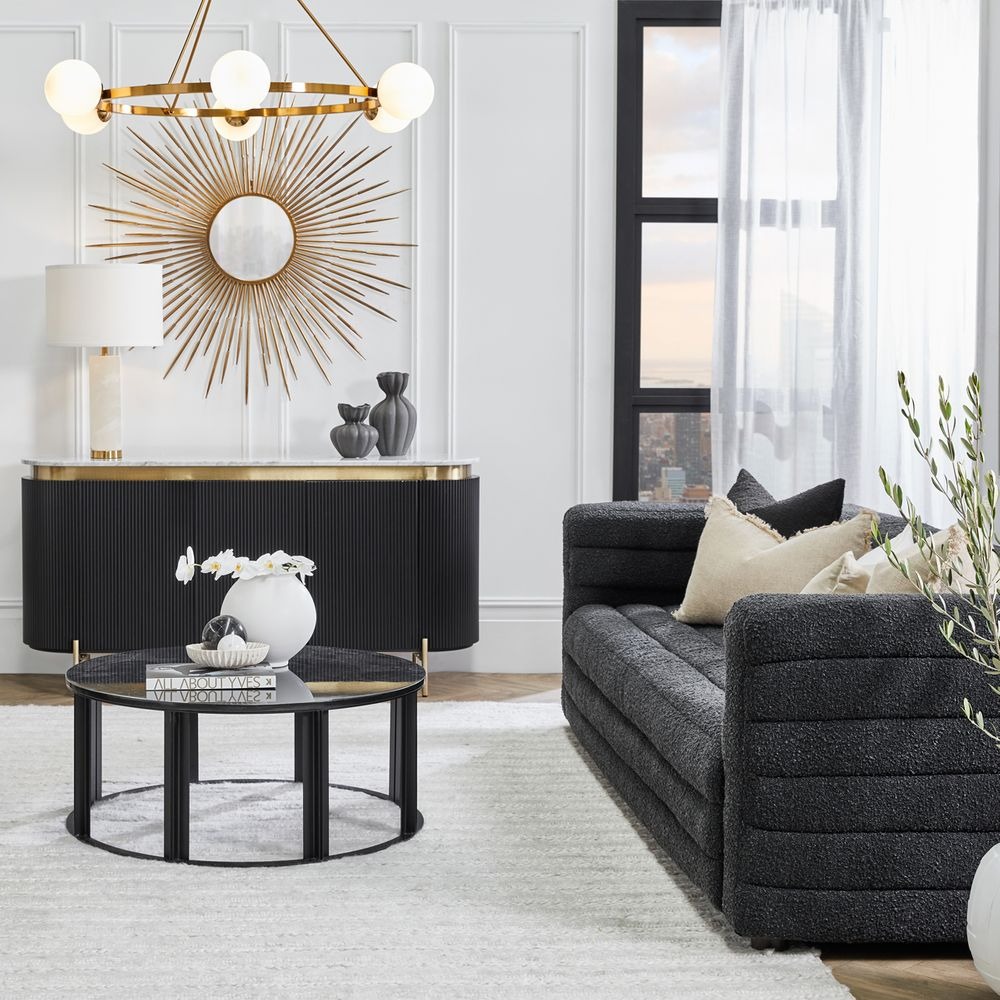 Demarco Buffet Black, 160cm W x 45cm D x 81cm H (RRP $5049) - Image 2
