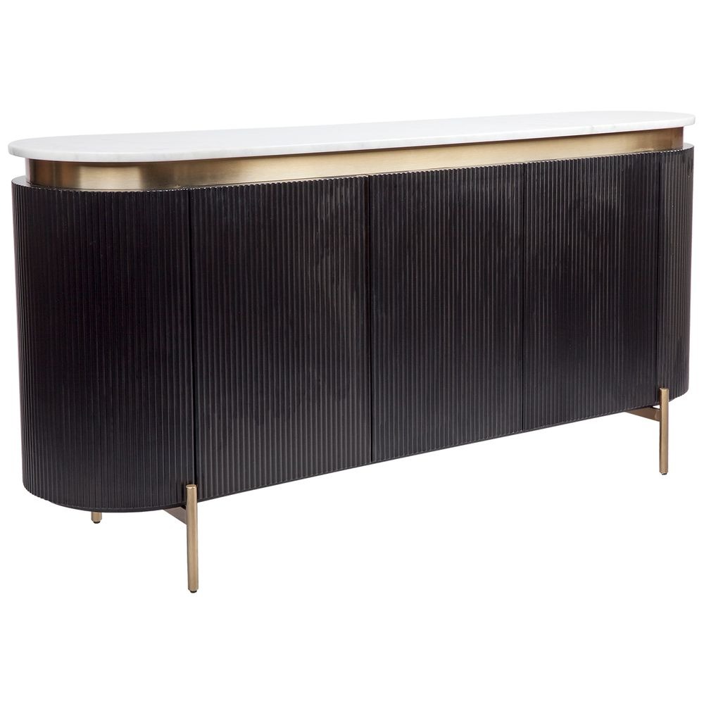 Demarco Buffet Black, 160cm W x 45cm D x 81cm H (RRP $5049) - Image 3