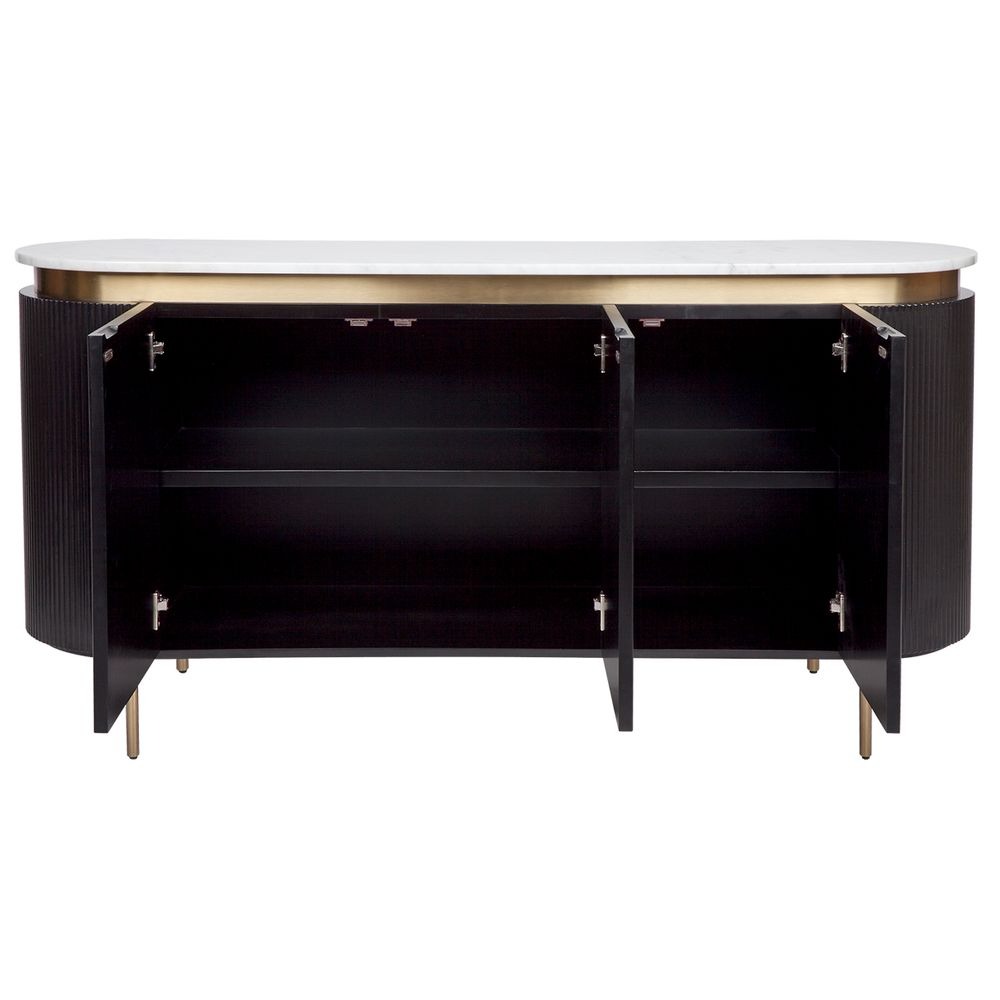 Demarco Buffet Black, 160cm W x 45cm D x 81cm H (RRP $5049) - Image 6