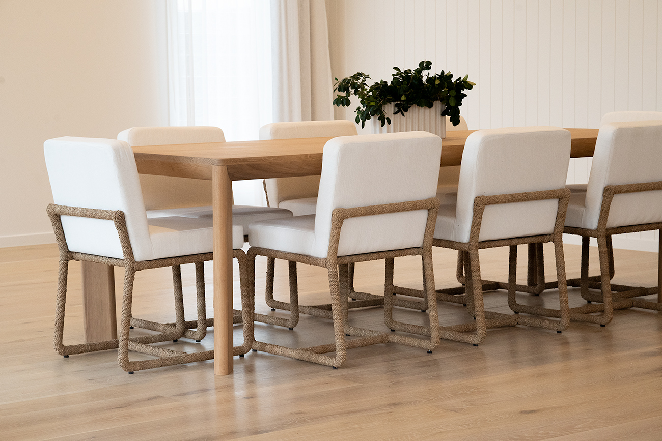 Asher Dining Table Solid Premium American Oak, L 200cm x W 100cm x H 75cm (RRP $3999) - Image 6
