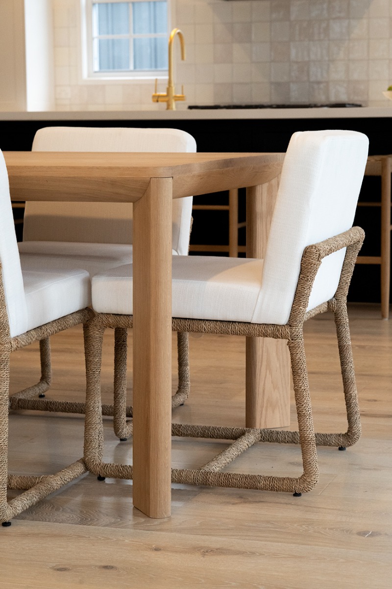 Asher Dining Table Solid Premium American Oak, L 200cm x W 100cm x H 75cm (RRP $3999) - Image 8