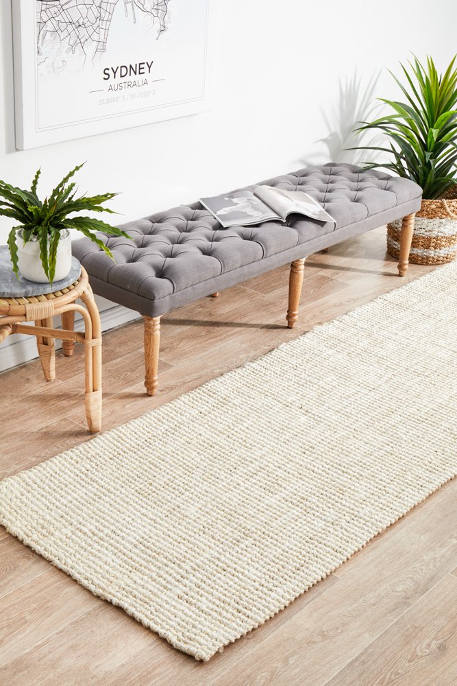 Atrium Barker Hamptons Style Indoor Rug Bleach Runner - Image 2