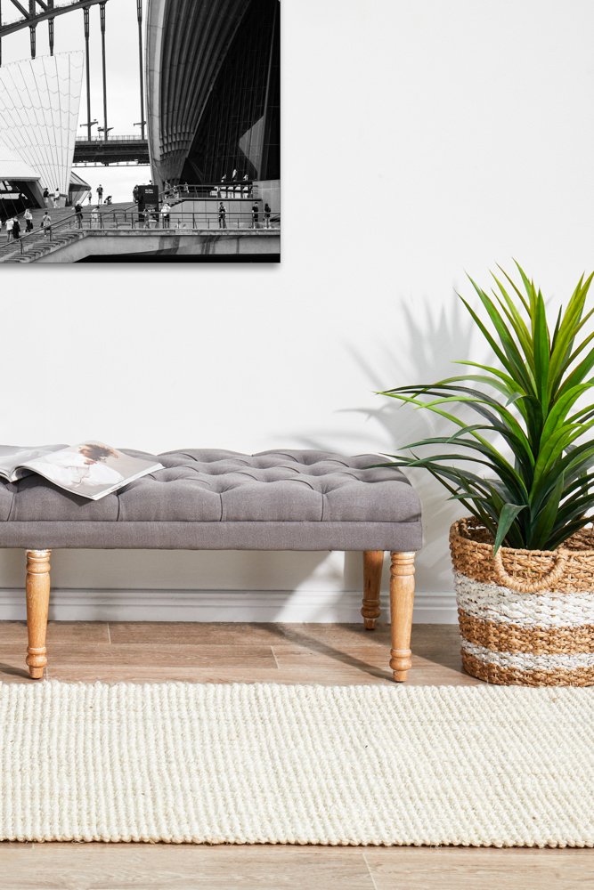 Atrium Barker Hamptons Style Indoor Rug Bleach Runner - Image 3