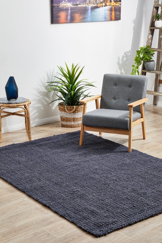 Atrium Barker Hamptons Style Indoor Rug Navy - Image 2