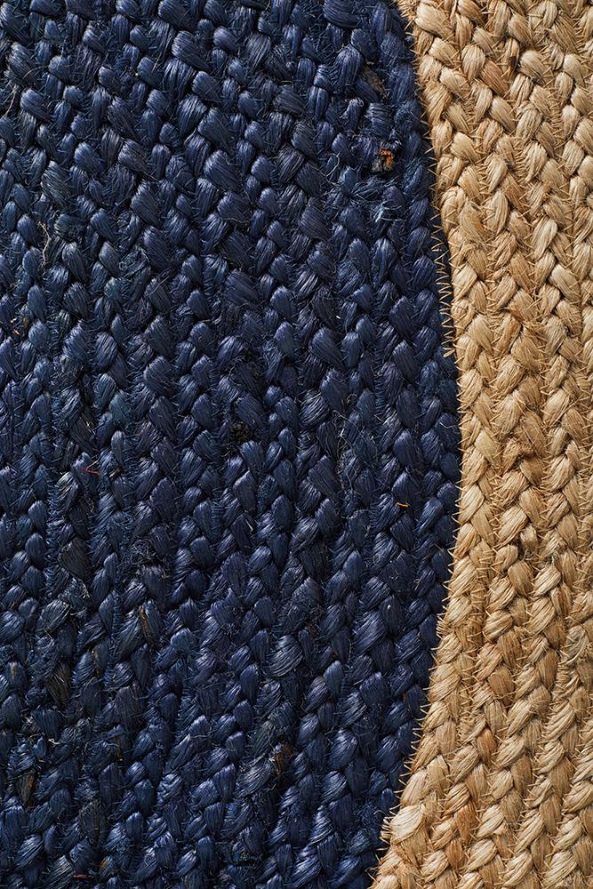 Atrium Polo Hamptons Style Indoor Rug Navy Round - Image 5