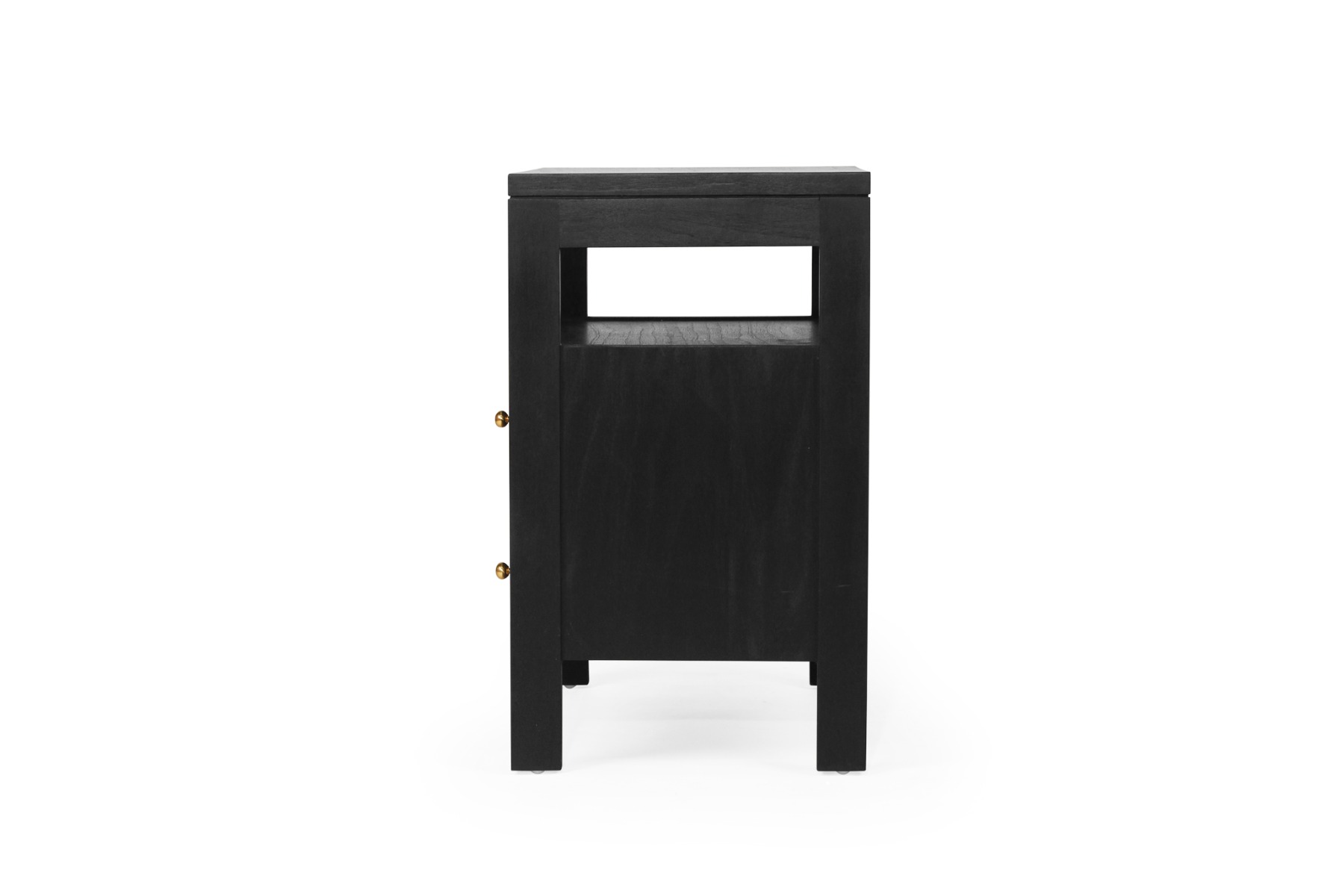 Audrey Bedside Table Black, W 60cm x D 42cm x H 70cm - Image 4