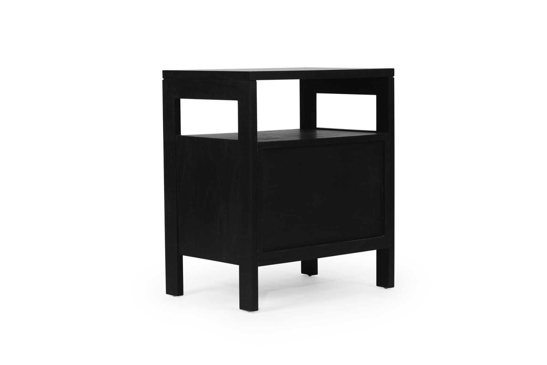 Audrey Bedside Table Black, W 60cm x D 42cm x H 70cm - Image 5