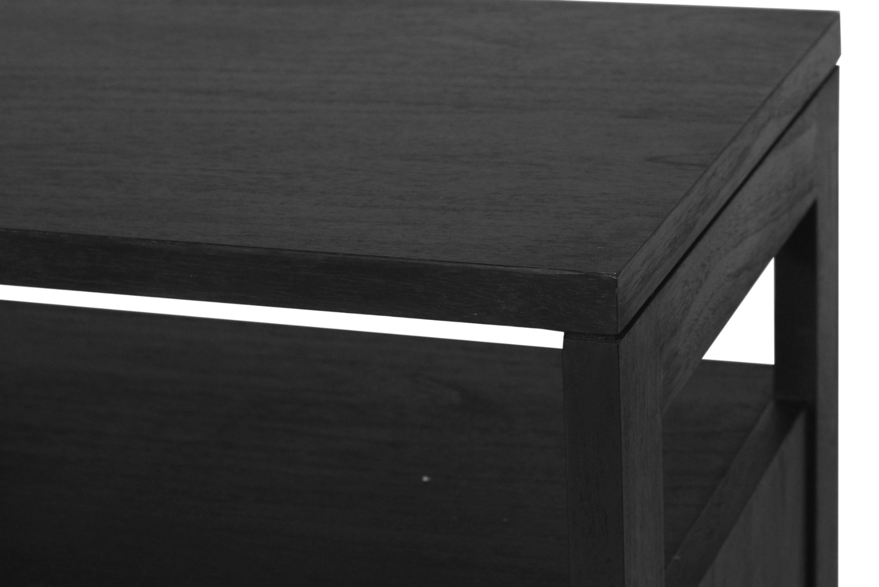 Audrey Bedside Table Black, W 60cm x D 42cm x H 70cm - Image 6