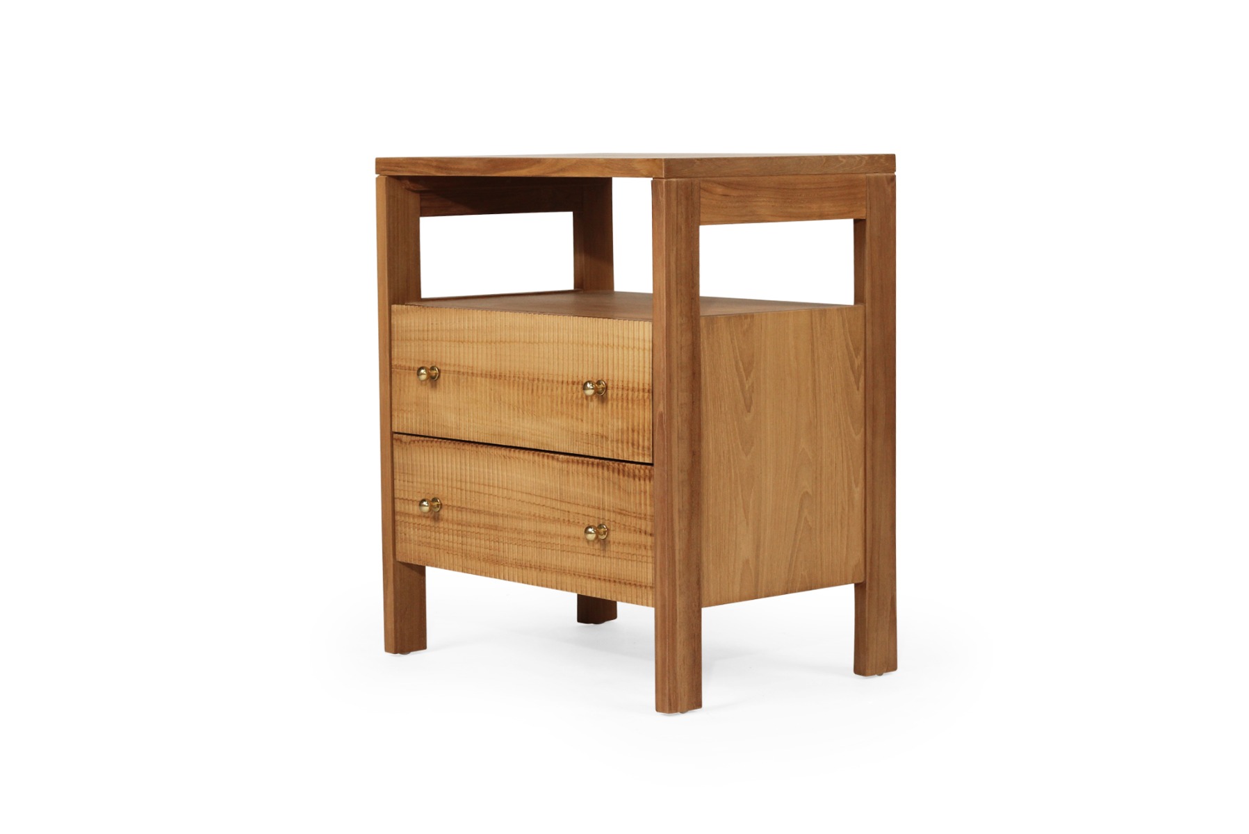 Audrey Bedside Table Natural, W 60cm x D 42cm x H 70cm - Image 3
