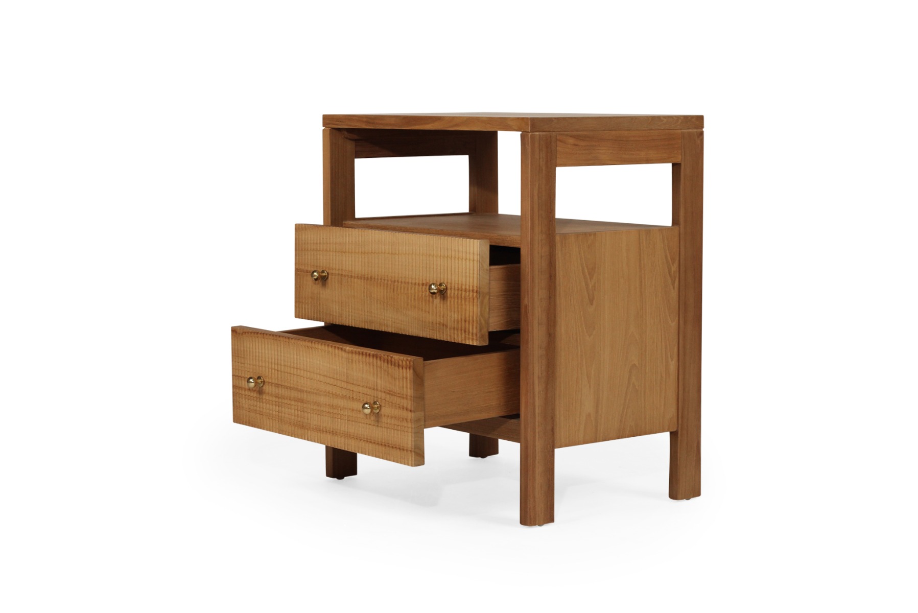 Audrey Bedside Table Natural, W 60cm x D 42cm x H 70cm - Image 4