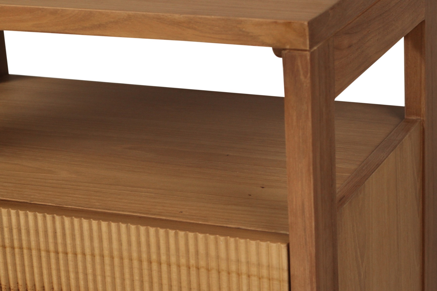 Audrey Bedside Table Natural, W 60cm x D 42cm x H 70cm - Image 7