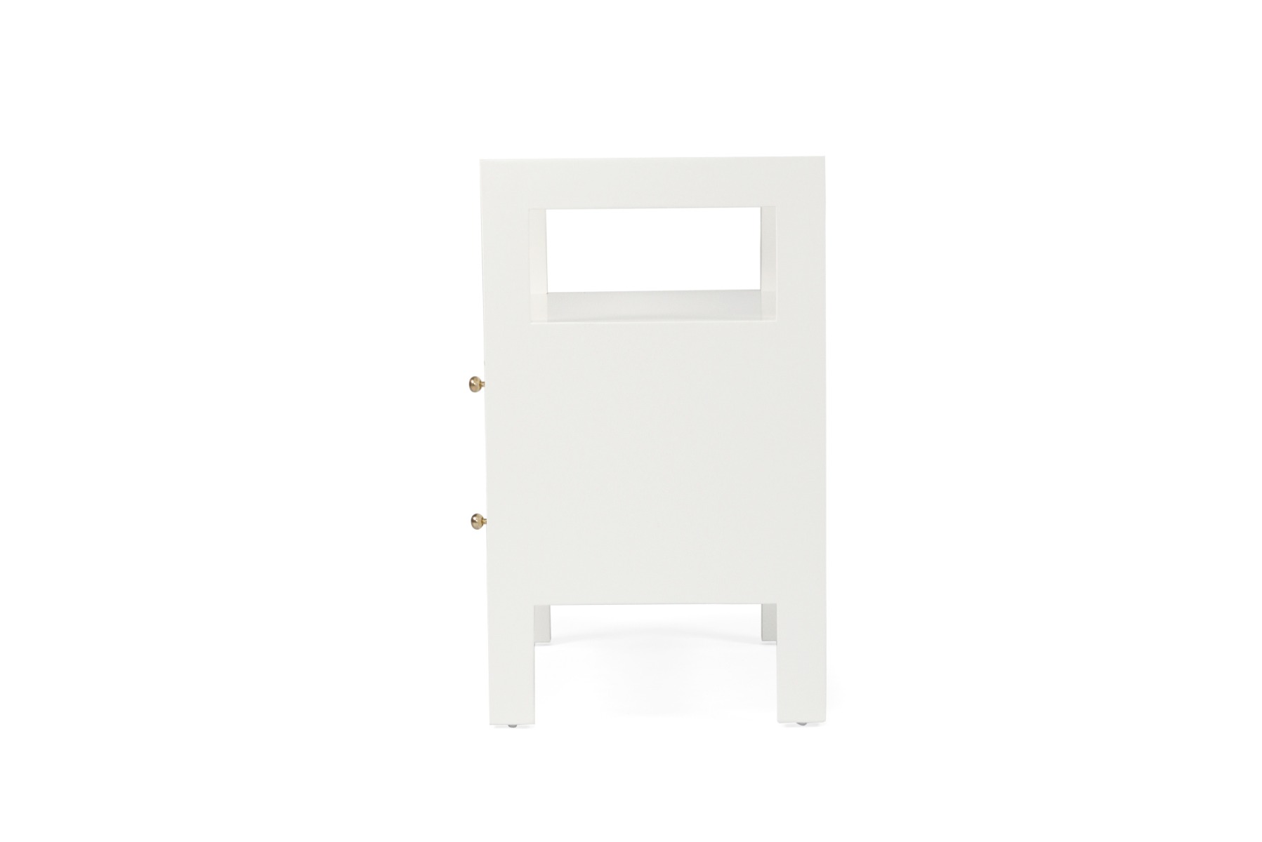 Audrey Bedside Table White, W 60cm x D 42cm x H 70cm - Image 5