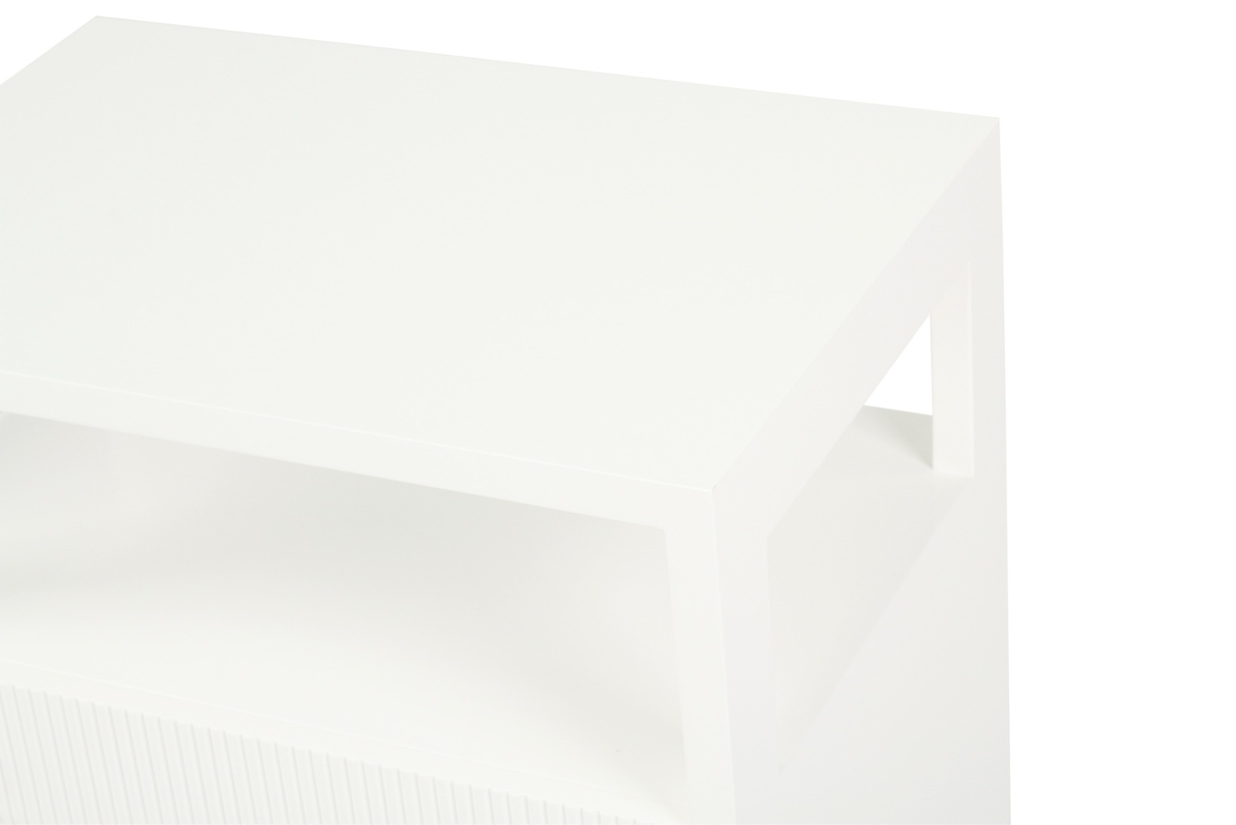 Audrey Bedside Table White, W 60cm x D 42cm x H 70cm - Image 7
