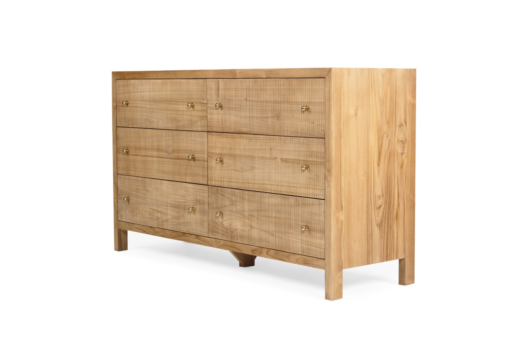 Audrey Chest Of Drawers Dresser Natural, W 160cm x D 50cm x H 92cm - Image 4