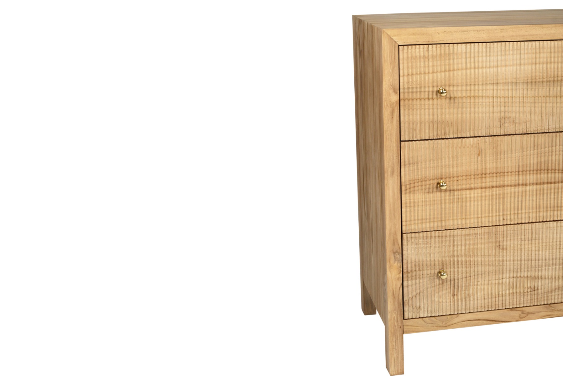 Audrey Chest Of Drawers Dresser Natural, W 160cm x D 50cm x H 92cm - Image 7